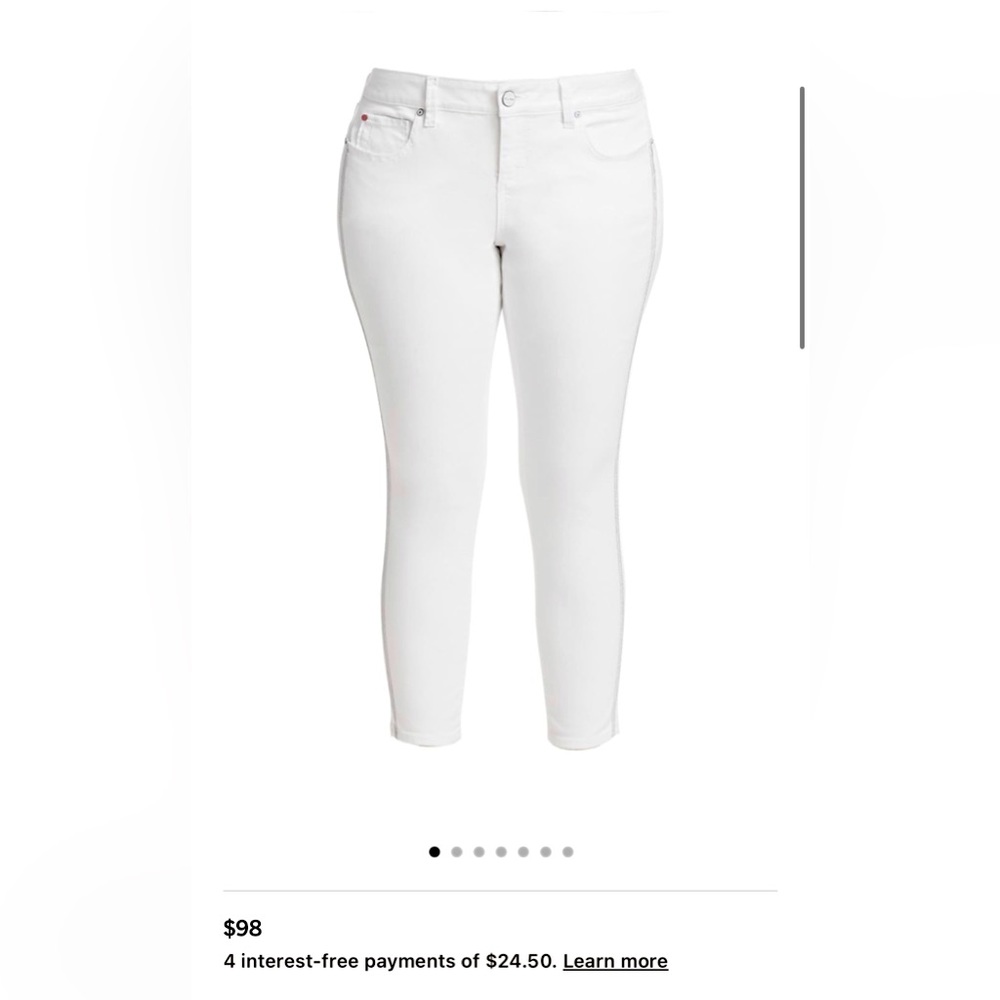 Slink curvy SZ 16 white jeans